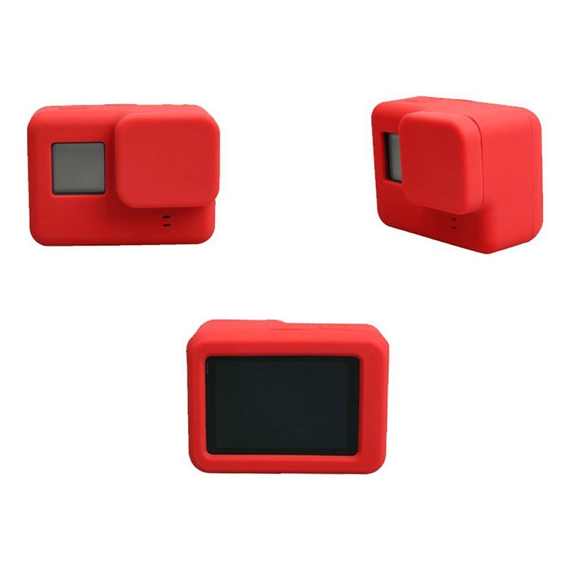 For Go Pro Accessories Action Camera Case Protective Silicone Case Skin +Lens Cap Cover For GoPro Hero 5 6 7 Black Hero Camera - Image 5