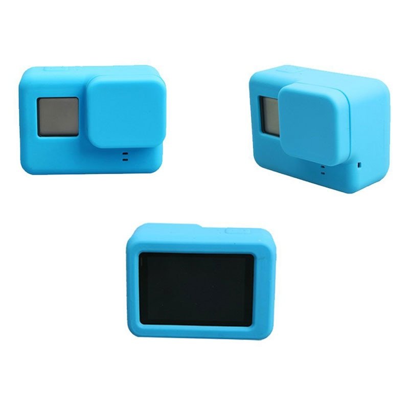 For Go Pro Accessories Action Camera Case Protective Silicone Case Skin +Lens Cap Cover For GoPro Hero 5 6 7 Black Hero Camera - Image 4