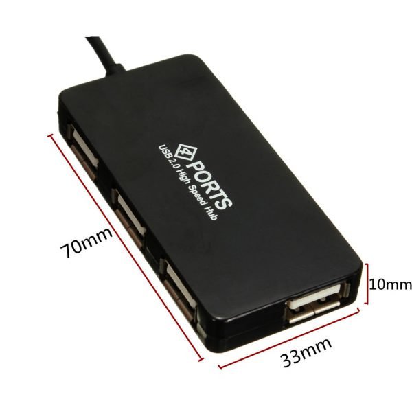 High Speed 4 Ports USB Hub 2.0 480Mbps Hub USB Splitter for Laptop PC Peripherals Computer Accessories Hot Sales - Image 4