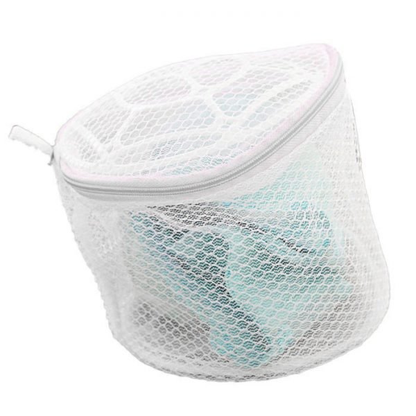 Lingerie Underwear Sock Women Bra Laundry Bag Mesh Clothes Washing Aid Net Zip Bags Hosiery Saver Bras Protector Rose F808