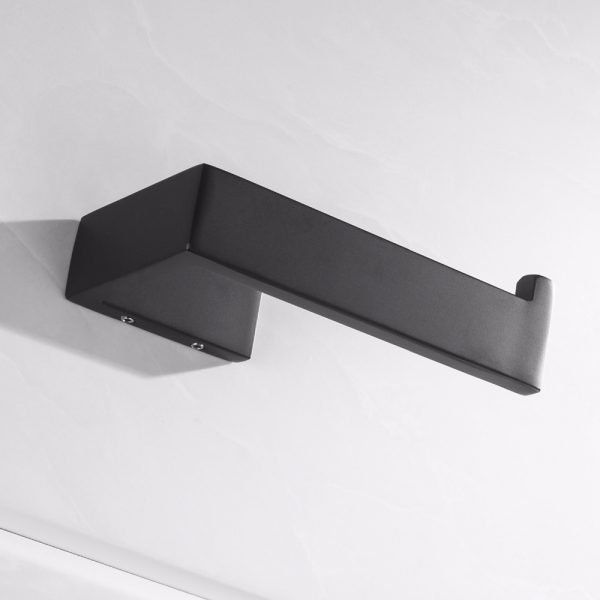 Matte Black SUS 304 Stainless Steel Bathroom Hardware Set Robe Hook Towel Bar Toilet Paper Holder Bathroom Accessories - Image 5