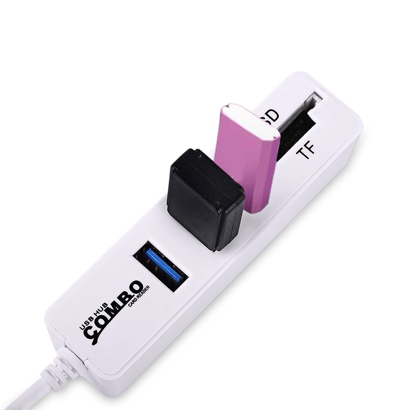 Mini USB Hub 3.0 Multi USB Splitter 3 Ports + 2 Card Reader Portable Hub Combo All In One SD/TF For Computer Laptop Accessories - Image 6