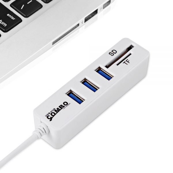 Mini USB Hub 3.0 Multi USB Splitter 3 Ports + 2 Card Reader Portable Hub Combo All In One SD/TF For Computer Laptop Accessories