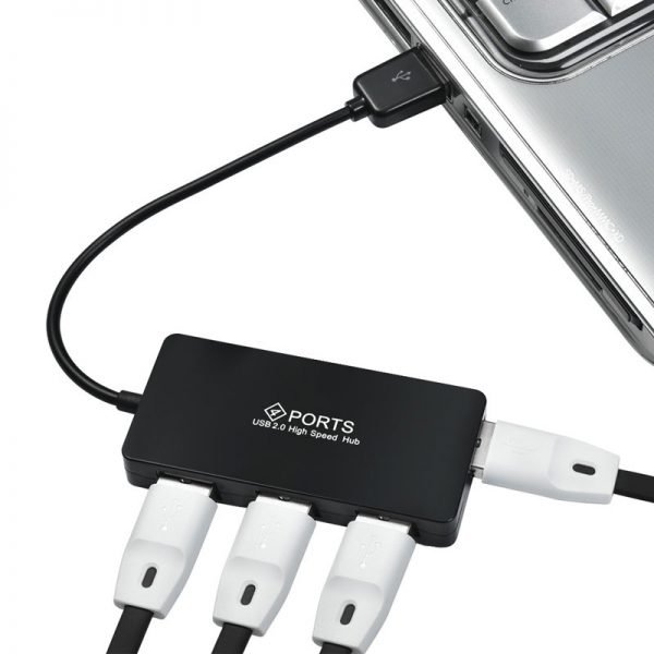 Mosible USB 2.0 Hub 4 Ports Mini High Speed USB Hubs 480 Mbps Hub USB Splitter for Laptop Computer Peripherals Accessories Use - Image 3
