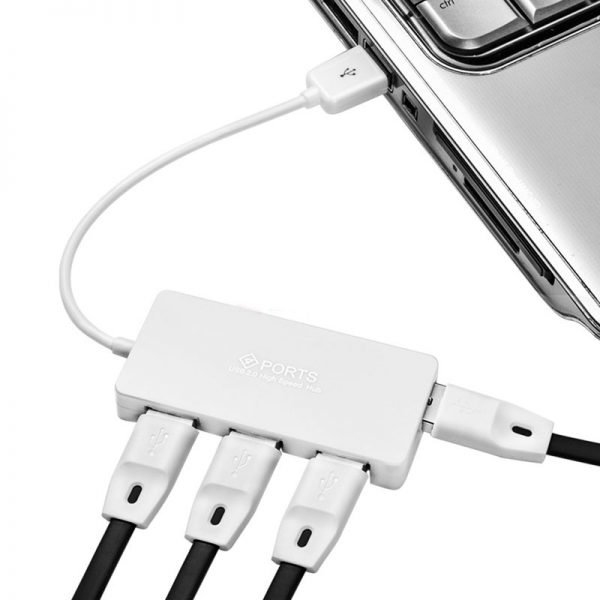 Mosible USB 2.0 Hub 4 Ports Mini High Speed USB Hubs 480 Mbps Hub USB Splitter for Laptop Computer Peripherals Accessories Use - Image 5
