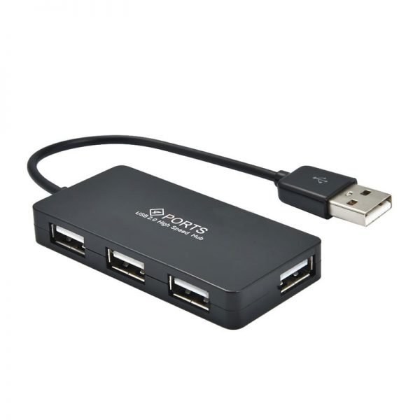 Mosible USB 2.0 Hub 4 Ports Mini High Speed USB Hubs 480 Mbps Hub USB Splitter for Laptop Computer Peripherals Accessories Use