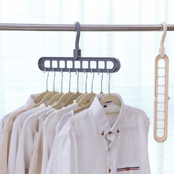 Multi-port Support Circle Clothes Hanger Clothes Drying Rack Multifunction Plastic Scarf Clothes Hangers Hangers Storage Racks - Image 3