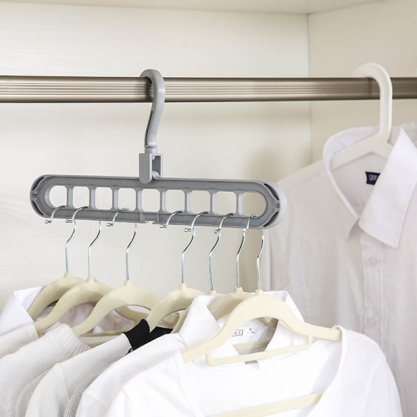 Multi-port Support Circle Clothes Hanger Clothes Drying Rack Multifunction Plastic Scarf Clothes Hangers Hangers Storage Racks - Image 4