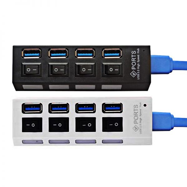 NEW High Speed USB Hub Mini 4 Ports LED USB 2.0 Hub 480 Mbps Hub USB On/Off Switch For PC Laptop Computer Peripheral Accessorie - Image 6
