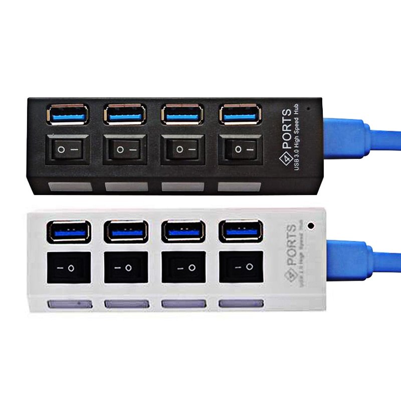 NEW High Speed USB Hub Mini 4 Ports LED USB 2.0 Hub 480 Mbps Hub USB On/Off Switch For PC Laptop Computer Peripheral Accessorie - Image 6