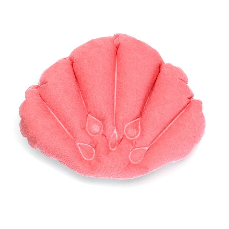 New Cups Shell Shaped Neck Bathtub Cushion Random Color Bathroom Accessories Bathroom Products Home Spa Inflatable Bath Pillow - Image 2