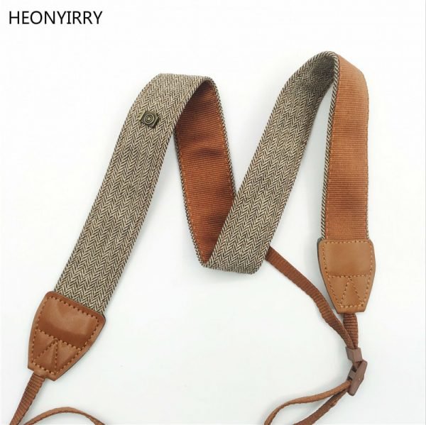 New Universal Adjustable Cotton Leather Camera Shoulder Neck Strap Belt For Sony/ Nikon SLR Cameras Strap Accessories Part