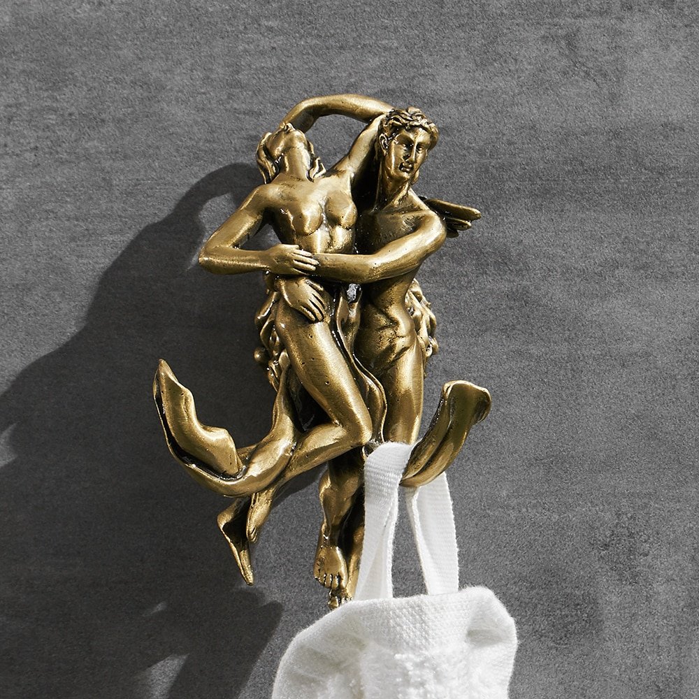 Romantic Series Bronze Bathroom Toilet Paper Holder Wall Mounted Towel Bar Toilet Brush Holder Bathroom Accessories MB-0810B - Image 2