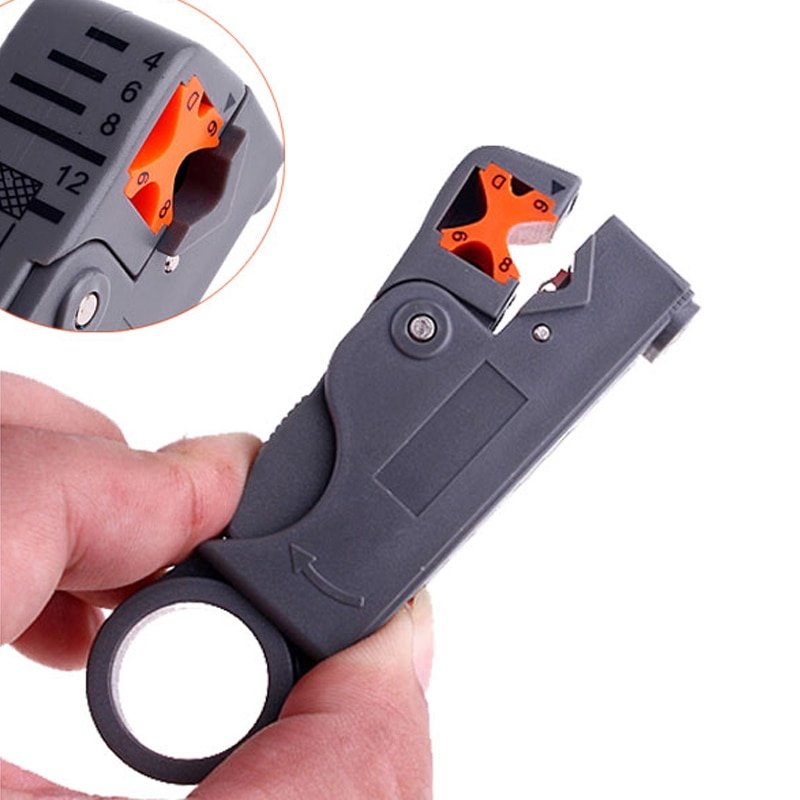 Rotary Coaxial Cable Wire Stripping Stripper Cutter Stripper for RG59/6/58 Network Tool Computer Networking Drop Shipping - Image 5
