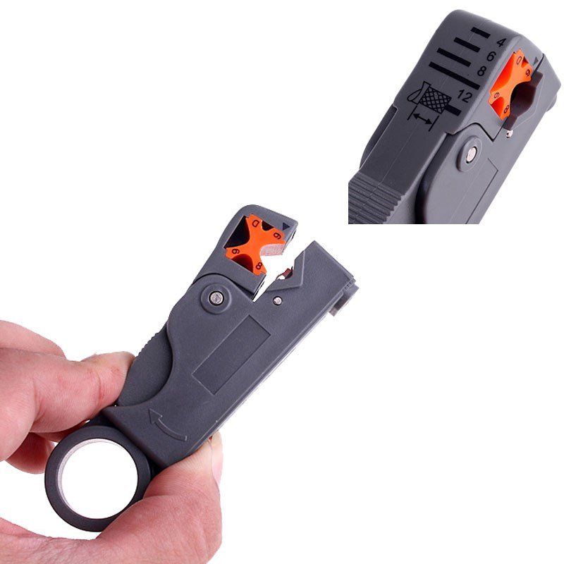 Rotary Coaxial Cable Wire Stripping Stripper Cutter Stripper for RG59/6/58 Network Tool Computer Networking Drop Shipping - Image 6