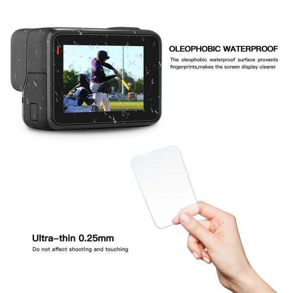 SHOOT Tempered Glass Lens + LCD Screen Protector For GoPro Hero 7 6 5 Hero7 Hero6 Hero5 Black Camera Protective Film For Go Pro - Image 4