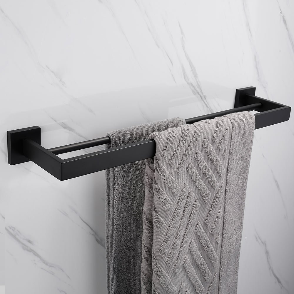 SUS 304 Stainless Steel Bathroom Hardware Set Black Matte Paper Holder Toothbrush Holder Towel Bar Bathroom Accessories - Image 6