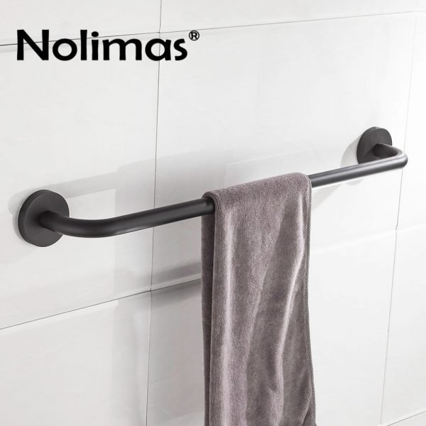SUS304 Stainless Steel Bathroom Hardware Set Black Matte Paper Holder Robe Hook Toothbrush Holder Towel Bar Bathroom Accessories - Image 3
