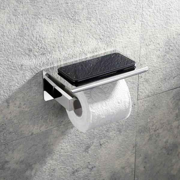 Stainless Steel Bathroom Hardware Set Mirror Chrome Polished Towel Rack Toilet Paper Holder Towel Bar Hook Bathroom Accessories - Image 4