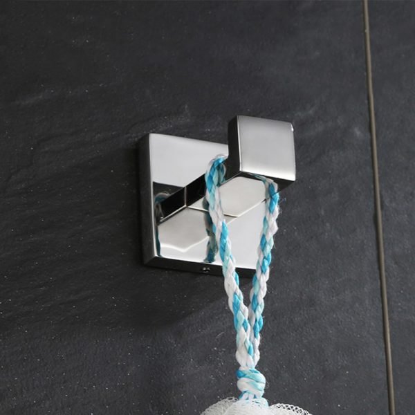 Stainless Steel Bathroom Hardware Set Mirror Chrome Polished Towel Rack Toilet Paper Holder Towel Bar Hook Bathroom Accessories - Image 5