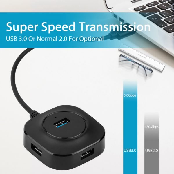 USB HUB Multi USB 3.0 HUB Splitter 3 HUB Micro Hab USB 3.0 Cable 25cm / 100cm 4 Ports Computer Accessories for PC Laptop - Image 2