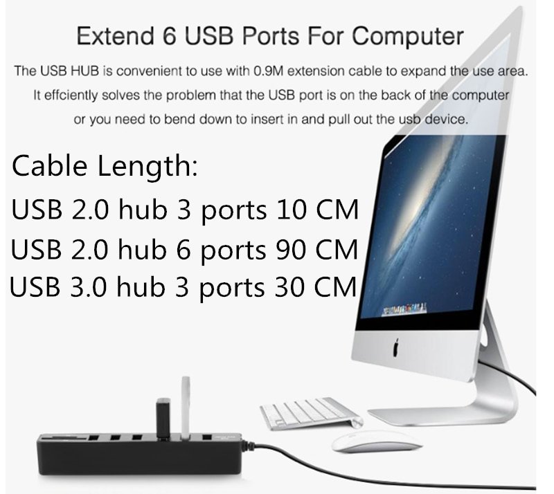 USB Hub 3.0 Multi USB 3.0 Hub USB Splitter High Speed 3 / 6 Ports Hab TF SD Card Reader All In One For PC Computer Accessories - Image 6