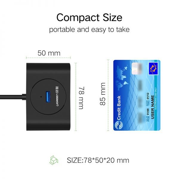 Ugreen USB HUB 3.0 External 4 Port USB Splitter with Micro USB Power Port for iMac Computer Laptop Accessories HUB USB 3.0 - Image 6