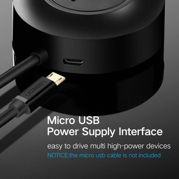 Ugreen USB HUB 4 Port USB 2.0 Splitter Switch with Micro USB Charging Port for iMac Computer Laptop Accessories OTG HUB USB - Image 4