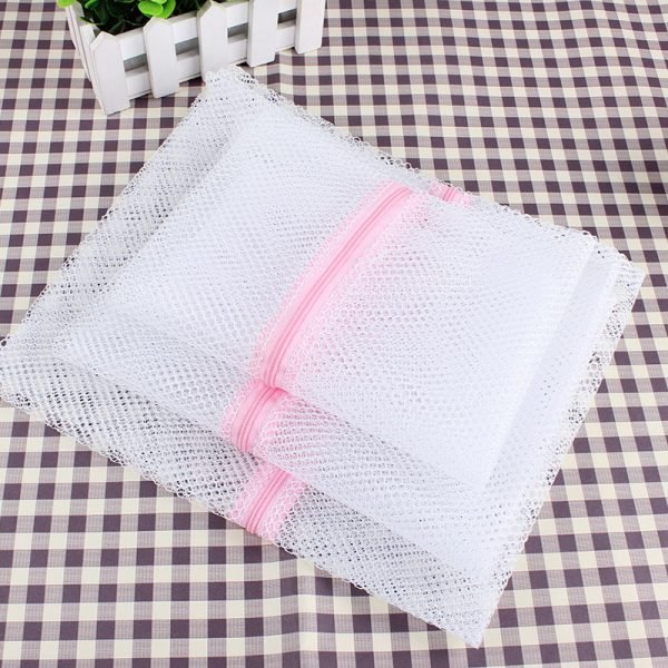 fashion! 9 Sizes Zippered Foldable Nylon Laundry Bag Bra Socks Underwear Clothes Washing Machine Protection Net Mesh Bags - Image 5