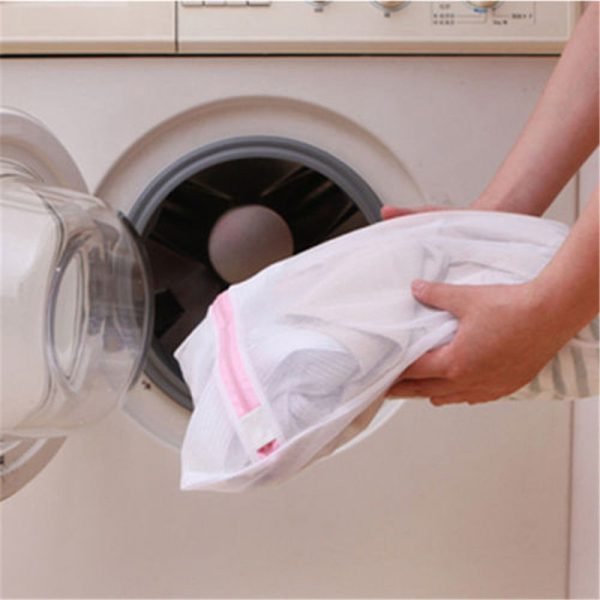 fashion! 9 Sizes Zippered Foldable Nylon Laundry Bag Bra Socks Underwear Clothes Washing Machine Protection Net Mesh Bags