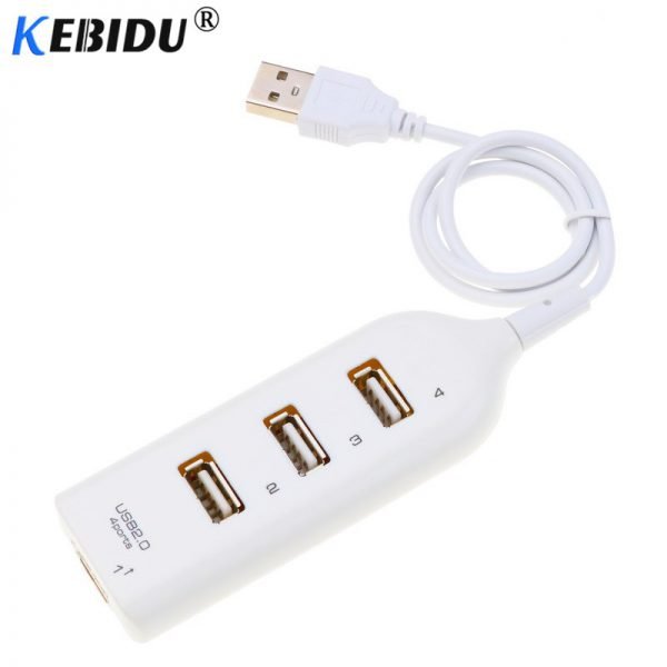 kebidu High Speed 4 Ports 2.0 USB HUB splitter Adapter Mini For Laptop PC Notebook Receiver Computer Peripherals Accessories - Image 3