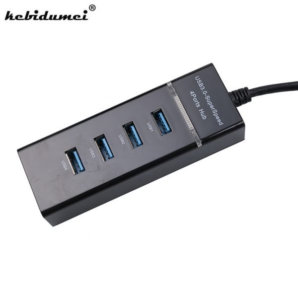 kebidumei 2018 New 5Gbps 4 Ports USB 3.0 HUB Splitter Adapter High Speed For PC Computer Laptop Notebook Peripherals Accessories