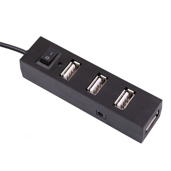 kebidumei High Speed Mini 4 Ports USB 2.0 Hub USB Port with Power Switch For Laptop PC Computer Laptop Peripherals Accessories - Image 2