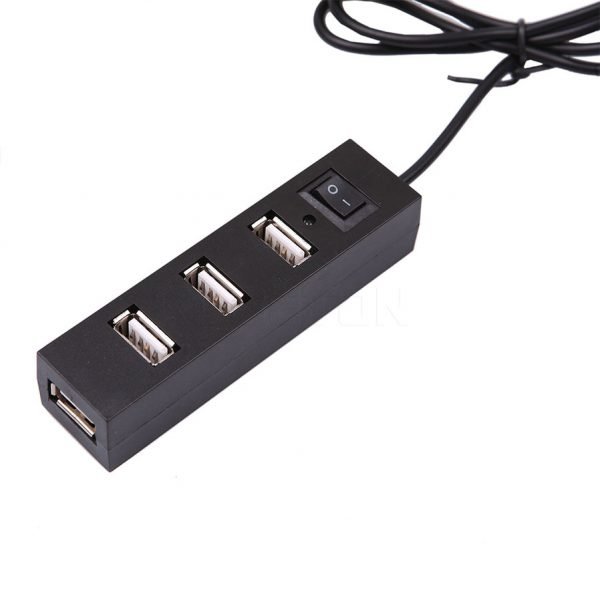 kebidumei High Speed Mini 4 Ports USB 2.0 Hub USB Port with Power Switch For Laptop PC Computer Laptop Peripherals Accessories - Image 3