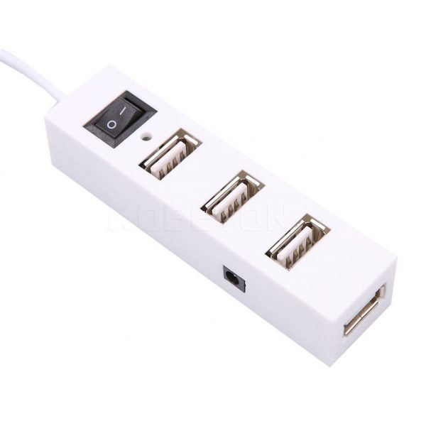 kebidumei High Speed Mini 4 Ports USB 2.0 Hub USB Port with Power Switch For Laptop PC Computer Laptop Peripherals Accessories - Image 5