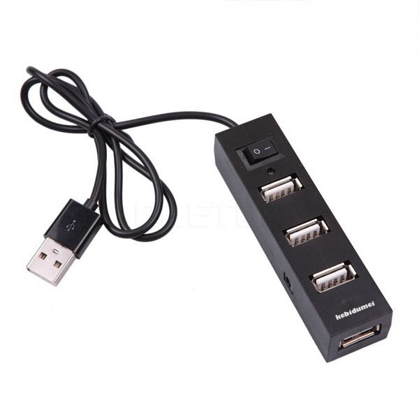 kebidumei High Speed Mini 4 Ports USB 2.0 Hub USB Port with Power Switch For Laptop PC Computer Laptop Peripherals Accessories - Image 6