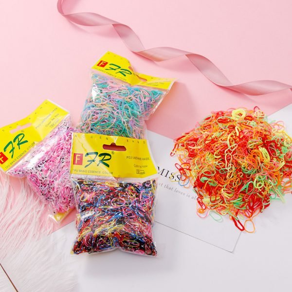 1000PCS/Lot Disposable Gum For Hair Children TPU Rubber Bands Ponytail Holder Elastic Hair Band Girls Scrunchie Hair Accessories - Image 5