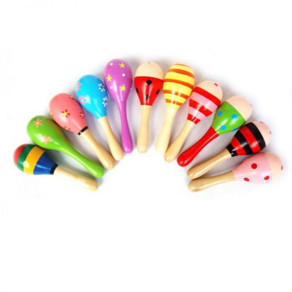 1PC Baby Wooden Ball Toys Baby Rattles Sand Hammer Musical Toy Instrument Sound Maker Baby Attetion Training Toy Random Color - Image 5