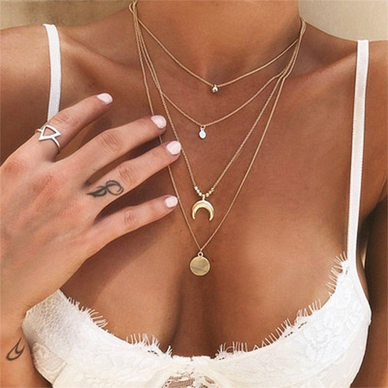 2018-New-Multilayer-Crystal-Shell-Moon-Pendant-Necklaces-For-Women-Vintage-Charm-Choker-Necklace-Statement-Party-5.jpg