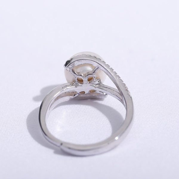 2019 Sale Brand Design Genuine 925 Sterling Silver Ring Jewelry Pearl 9-10mm Freshwater Pearl Ring - Image 6