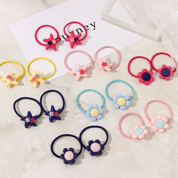 20pcs/Lot New Gift Box Packed Girls Cute Cartoon Elastic Hair Bands Headwear Scrunchies Rubber Bands Headbands Hair Accessories - Image 4