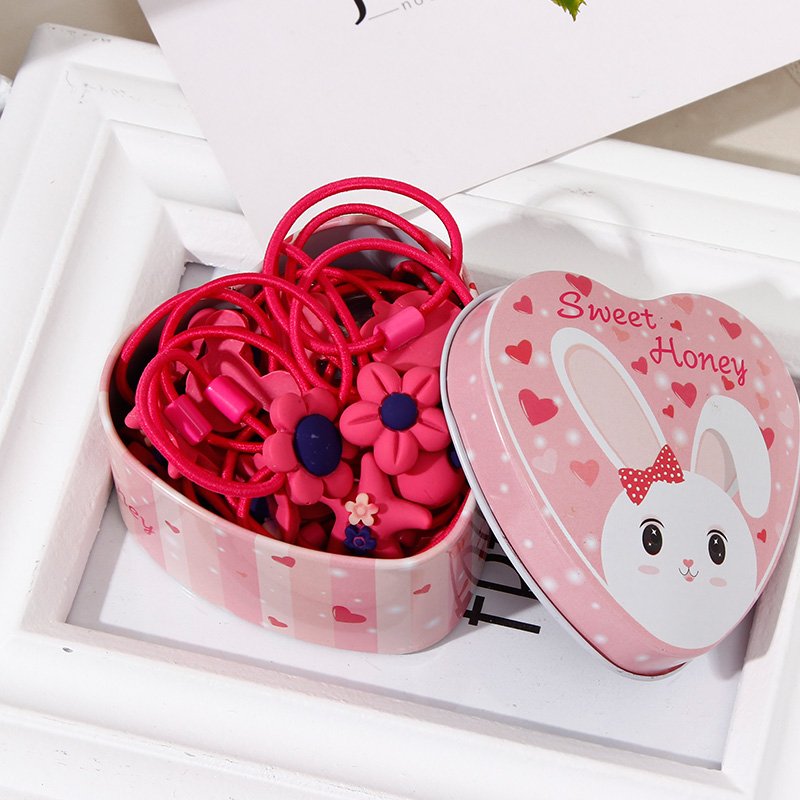 20pcs/Lot New Gift Box Packed Girls Cute Cartoon Elastic Hair Bands Headwear Scrunchies Rubber Bands Headbands Hair Accessories - Image 6