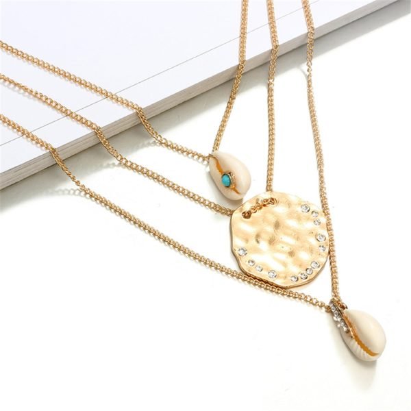 26 Styles Boho Shell Pendant Necklace for Women Long Chain Round Charm Statement Choker 2019 Collares Necklace Wedding Jewelry - Image 6