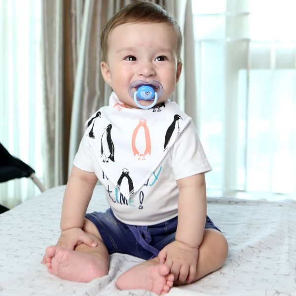 2Pcs/Lot Baby Bandana Bibs Extra Soft Natural Cotton Baby Drool Bib for Drooling and Teething Super Absorbent Baby Shower Gifts - Image 4