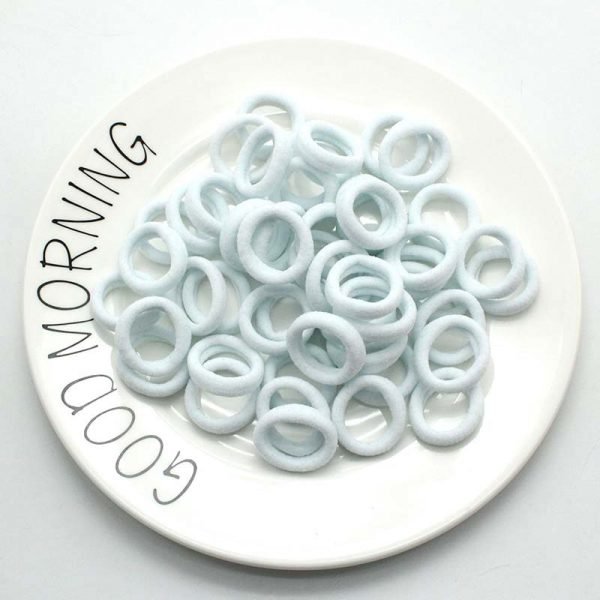 3cm 50pcs/lot Hair Accessories kids Rubber bands Scrunchy Elastic Hair Bands Girls Headband decorations ties  Gum for hair - Image 4