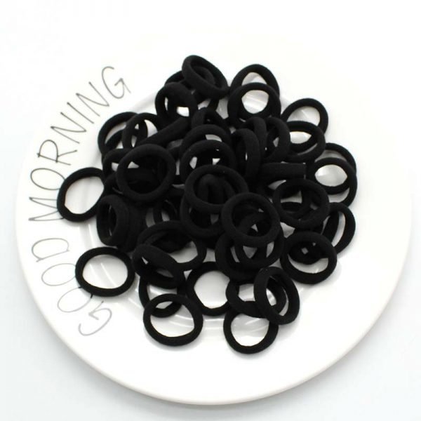 3cm 50pcs/lot Hair Accessories kids Rubber bands Scrunchy Elastic Hair Bands Girls Headband decorations ties  Gum for hair - Image 5