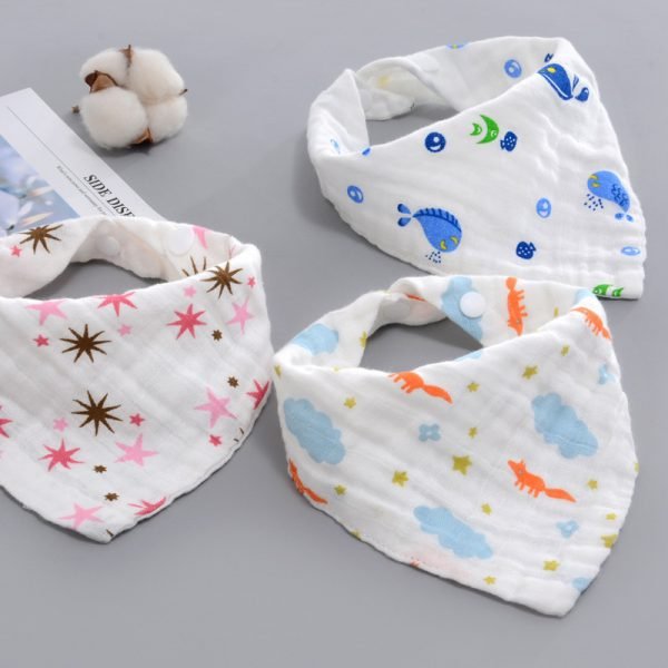 AZEOSHE Baby Bibs Boy Girl Bandana Water Absorb Bib Burp Cloth Triangle Cotton Baby Scarf Burp Baby Christmas Accessories - Image 2
