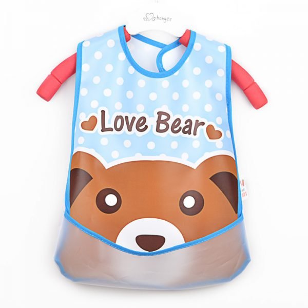 Adjustable Baby Bibs EVA Plastic Waterproof Lunch Feeding Bibs Baby Cartoon Feeding Cloth Children Baby Apron Babador de bebe - Image 3