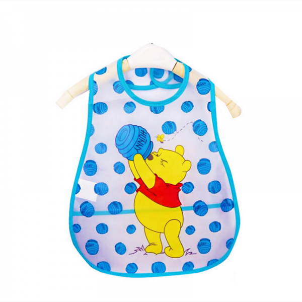 Adjustable Baby Bibs EVA Plastic Waterproof Lunch Feeding Bibs Baby Cartoon Feeding Cloth Children Baby Apron Babador de bebe