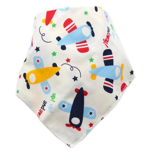 Baby Bibs Waterproof Triangle Cotton Cartoon Child Baberos Bandana Bibs Babador Dribble Bibs Newborn Slabber Absorbent Cloth - Image 3